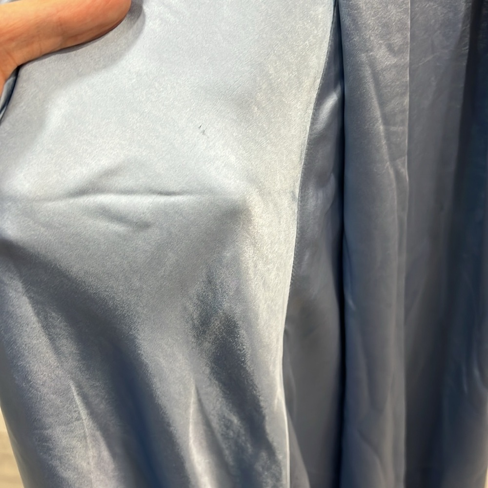 MISHA COLLECTION - LILIA SATIN MAXI DRESS - BLUE - Picture 13 of 14